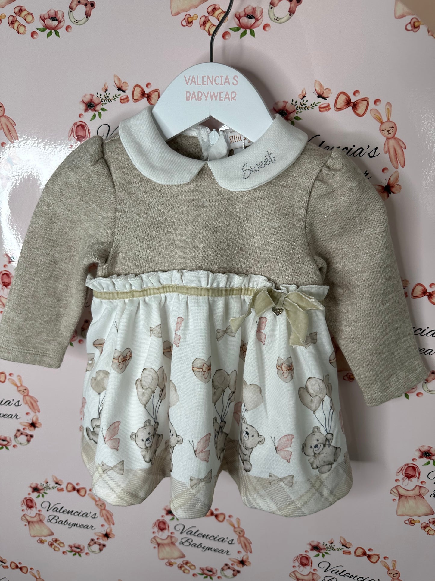 Stelle Pupi Beige Teddy Dress