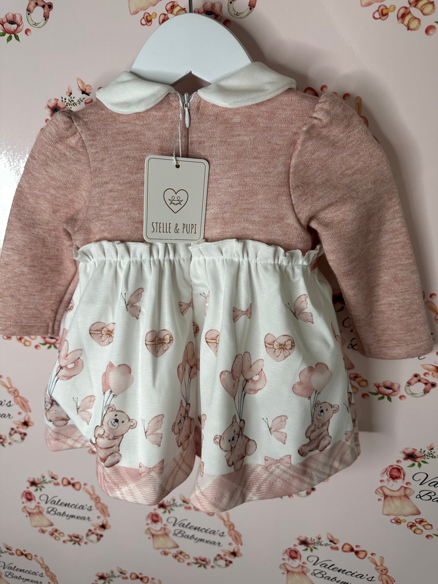 Stelle & Pupi Pink Teddy Dress