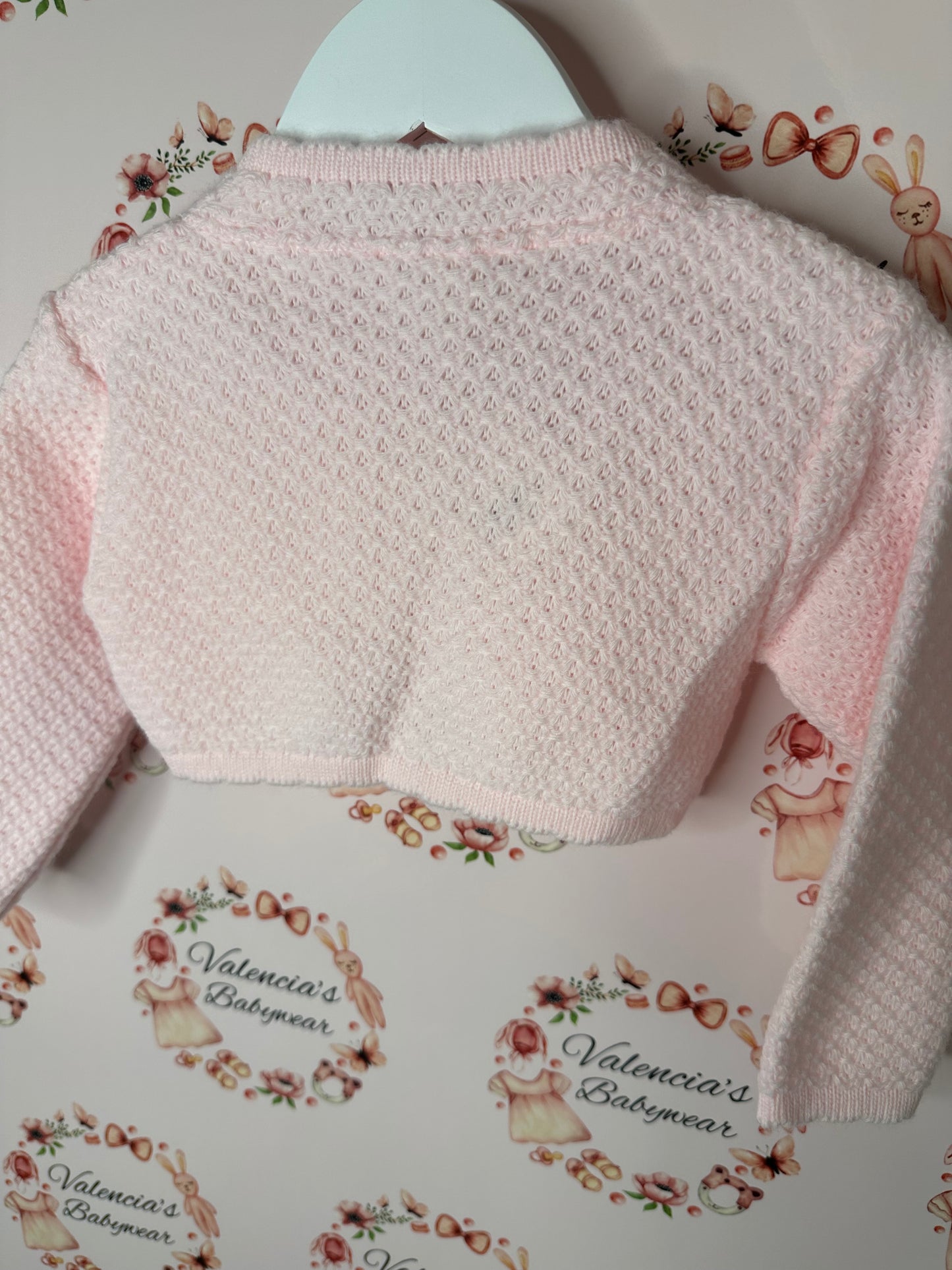 Bow Cardigan Baby Pink