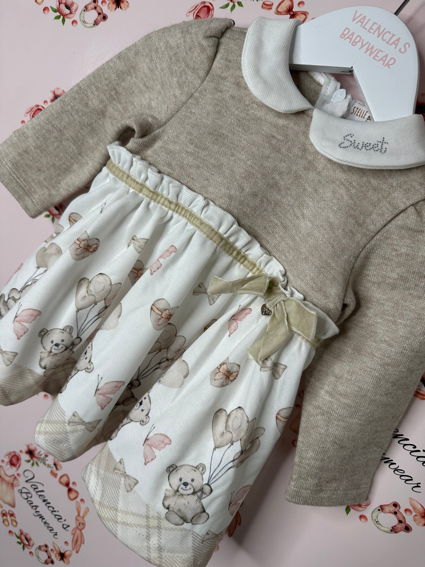 Stelle Pupi Beige Teddy Dress