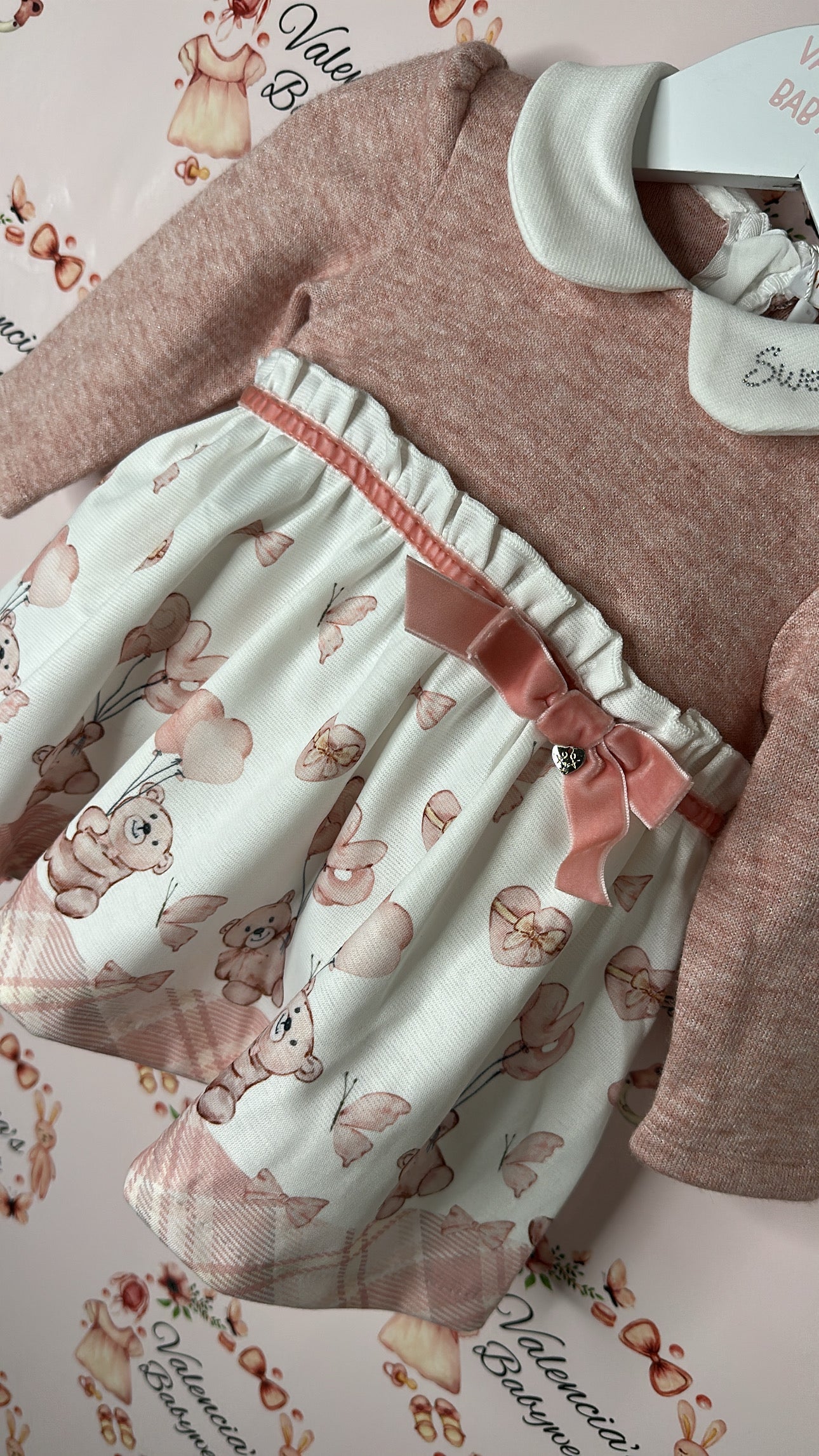 Stelle & Pupi Pink Teddy Dress