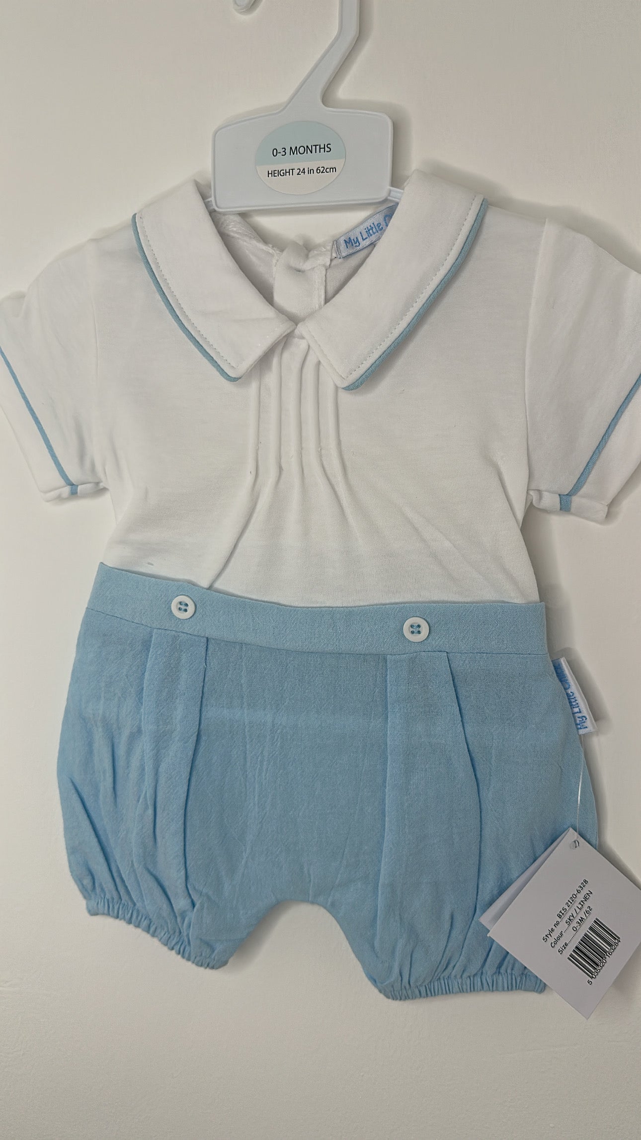 Blue & White Romper