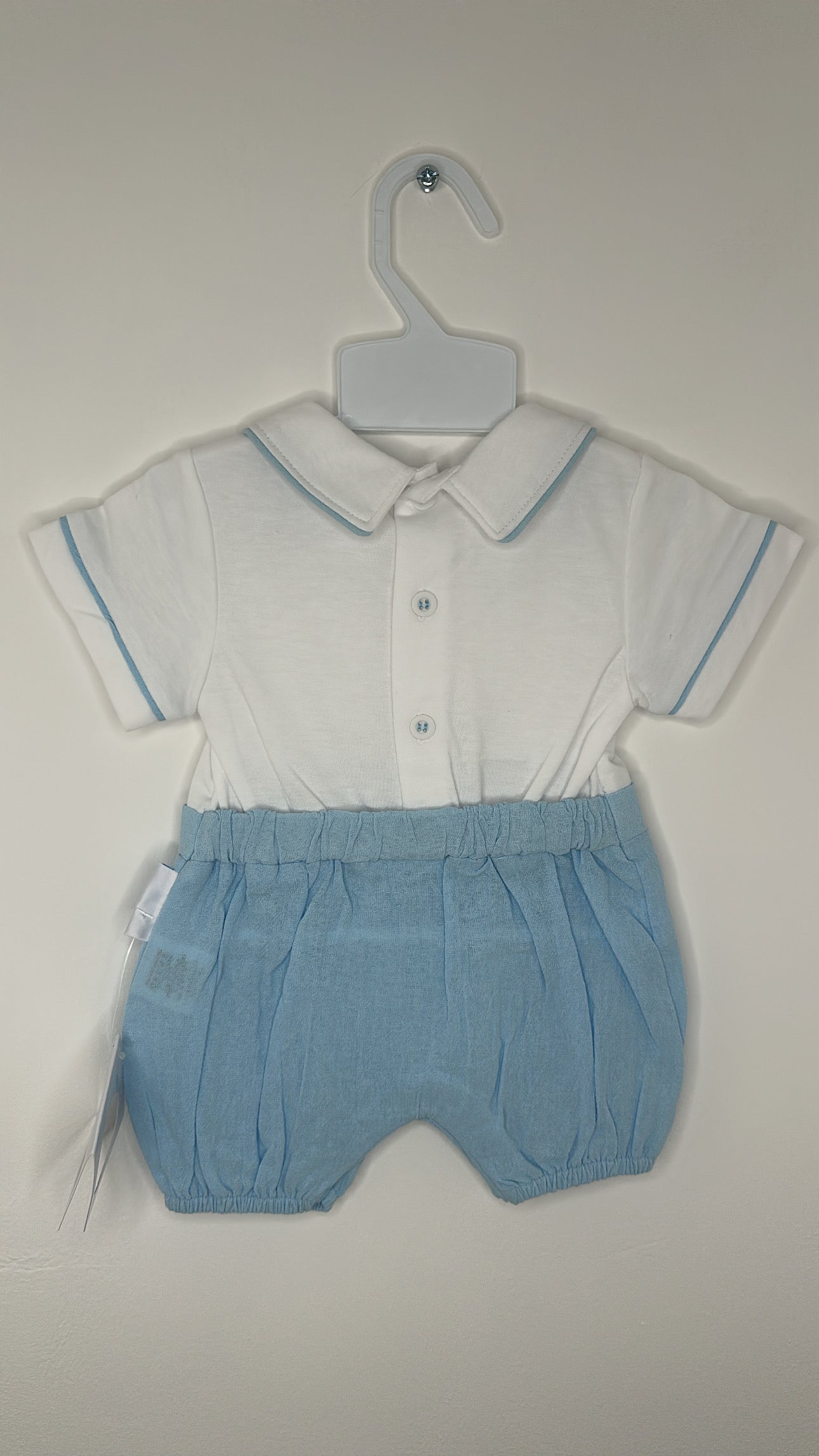 Blue & White Romper