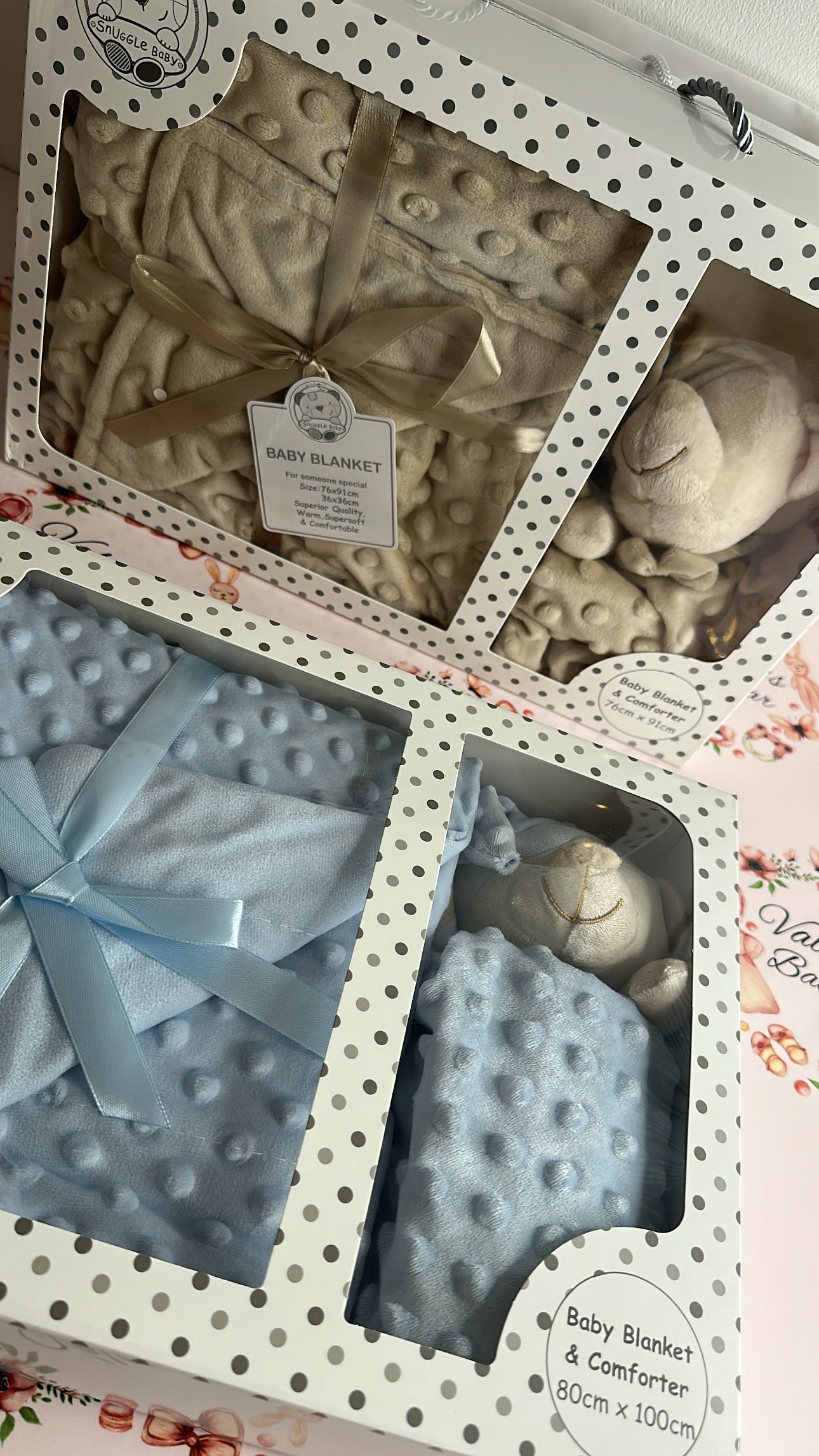 Blue Bear & Blanket Gift Set