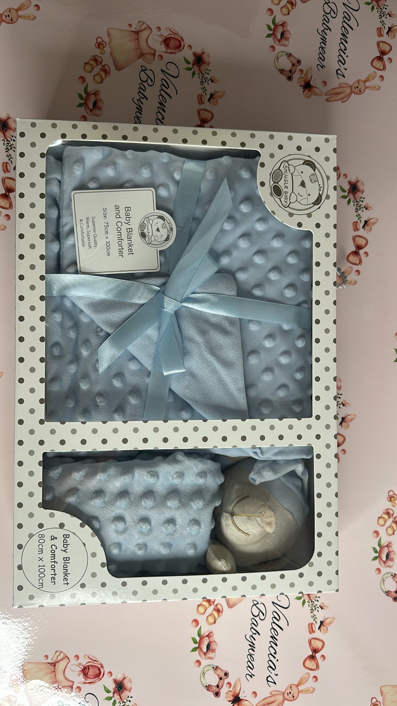 Blue Bear & Blanket Gift Set