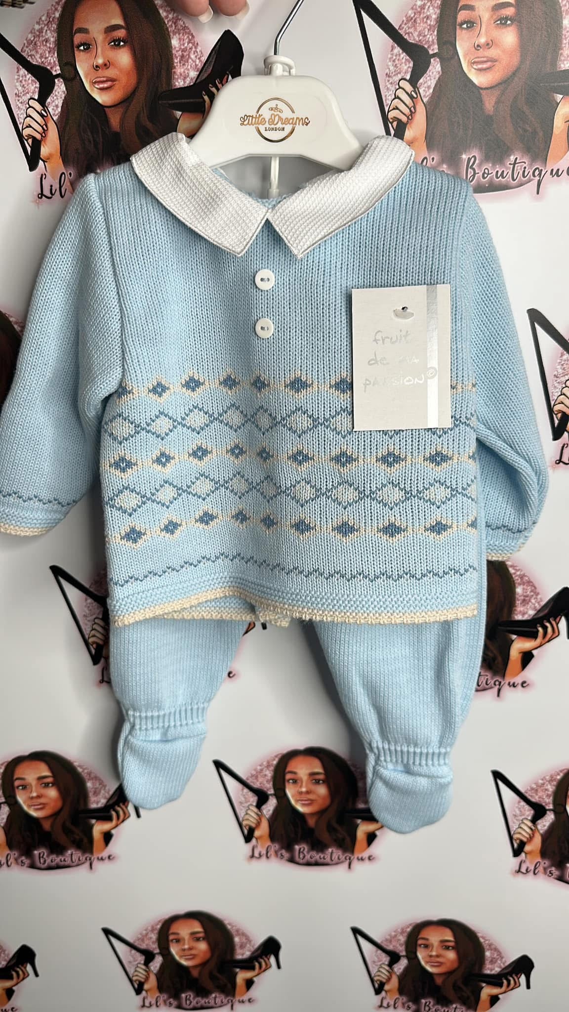 Baby Boys Blue Diamond set 3PC