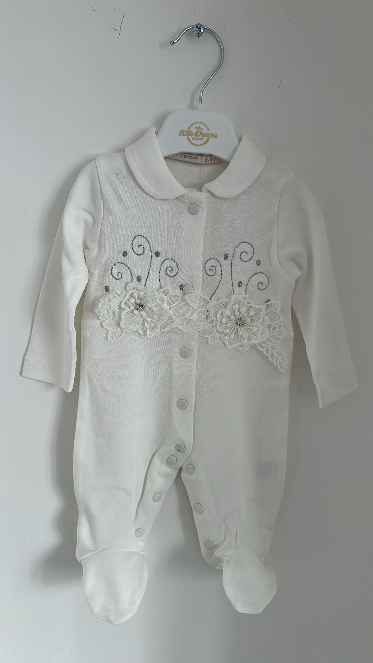 Little Dreams Ivory Sleepsuit