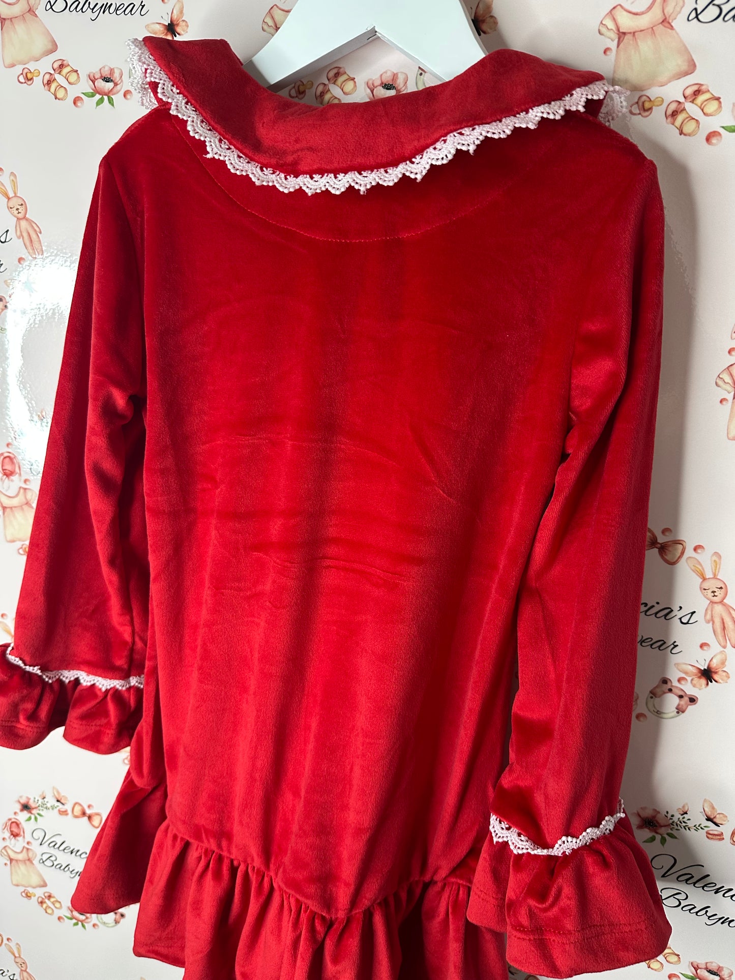 Christmas Velour Pyjama Dress