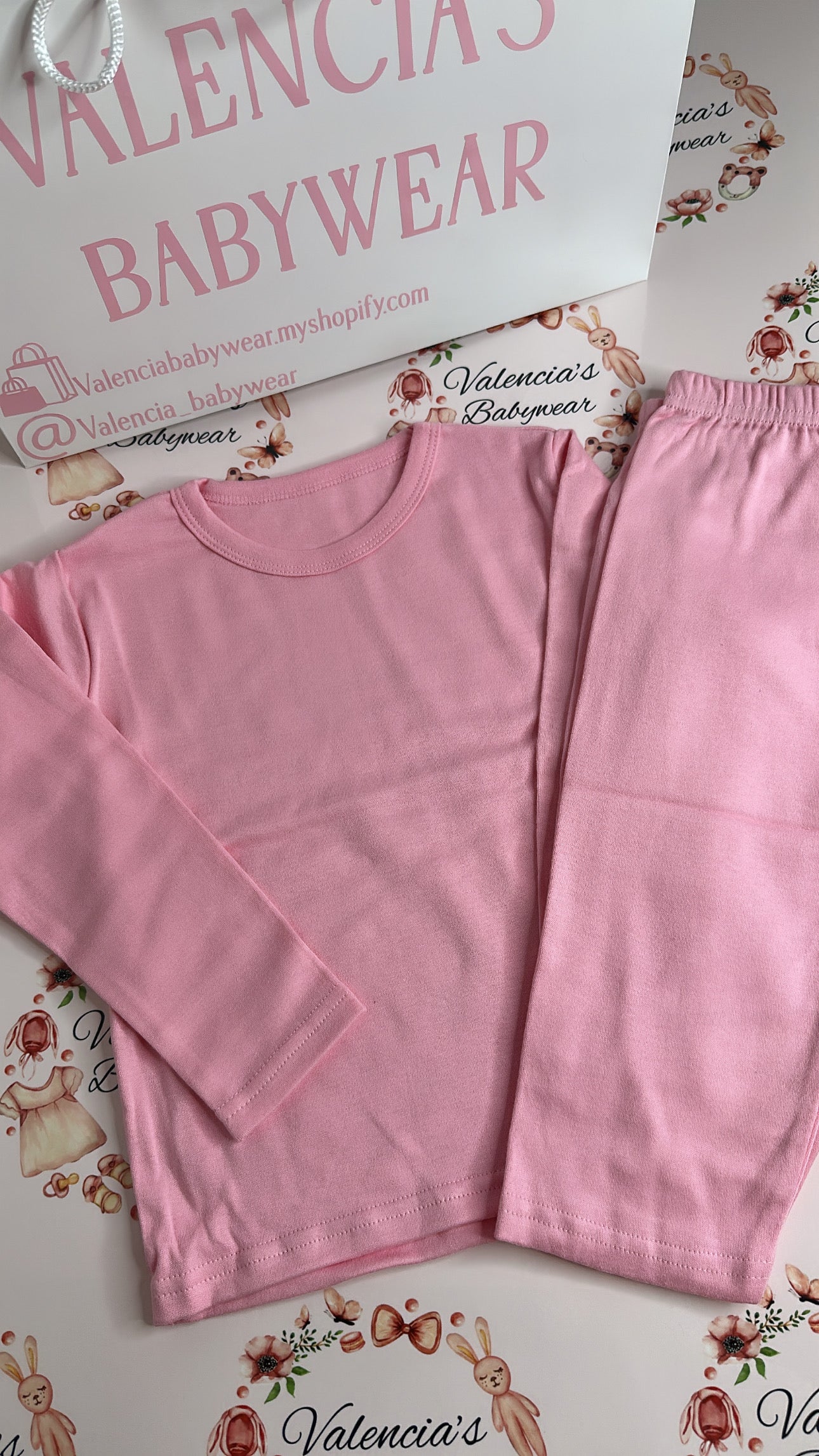 Solid Pink Pyjama Set
