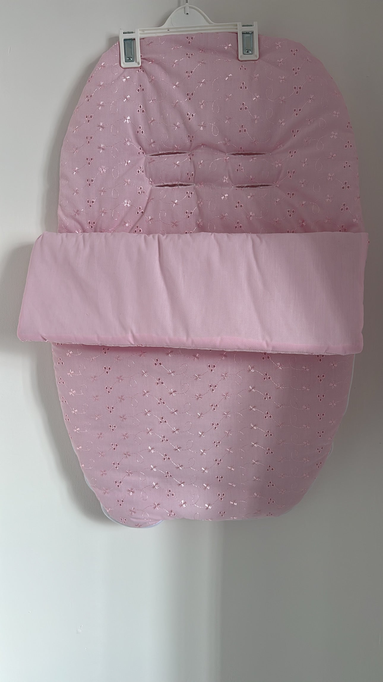Pink Laced Car Seat Footmuff