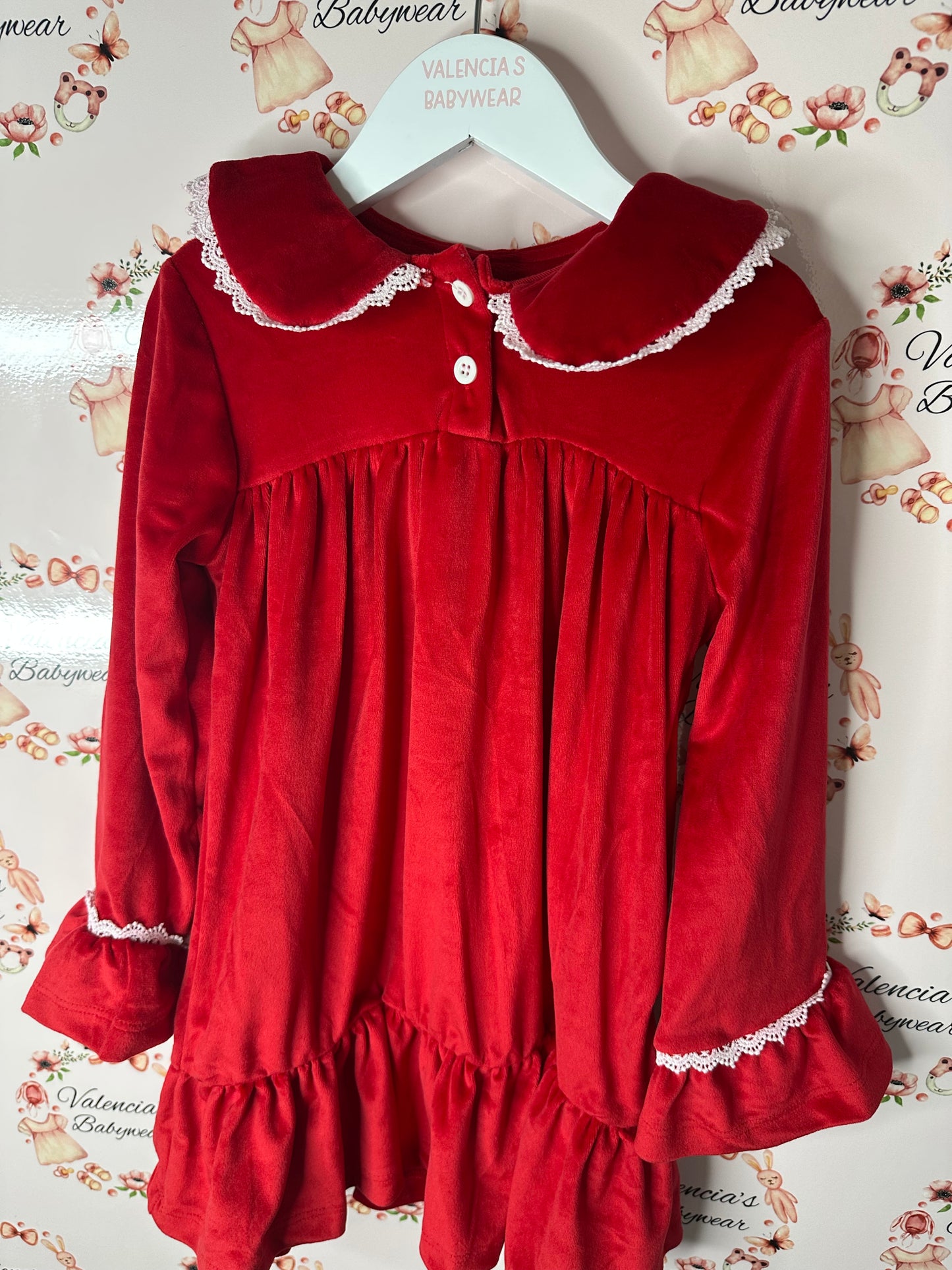Christmas Velour Pyjama Dress