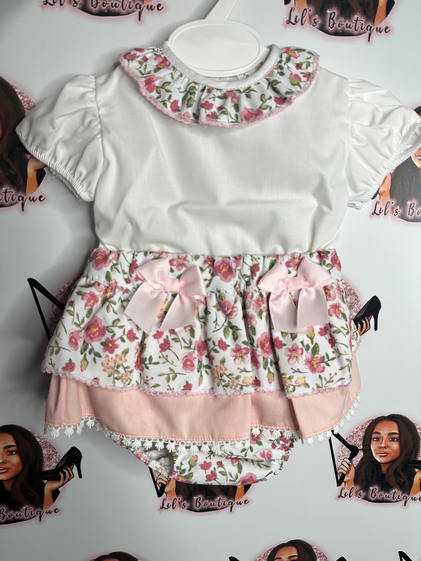 Flower Shirt & Bloomer Set