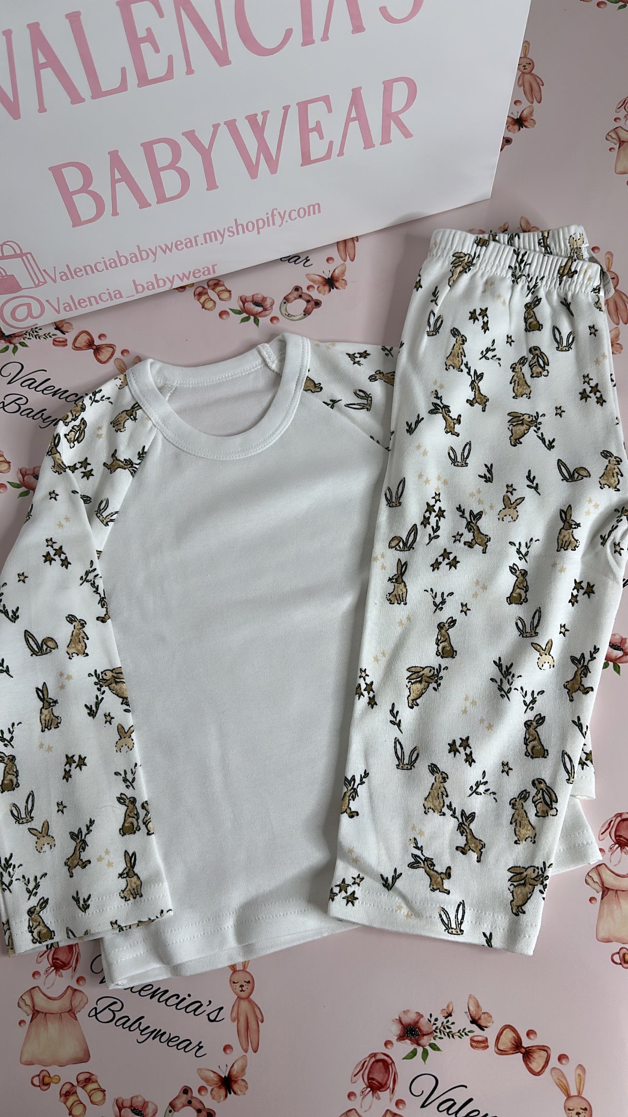 Bunny Print Pyjamas