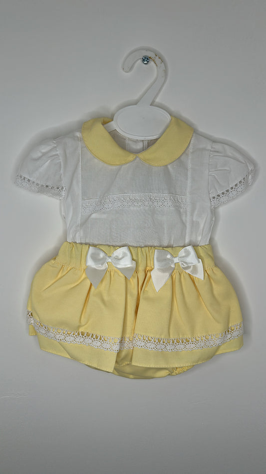 Yellow Shirt & Bloomer Set