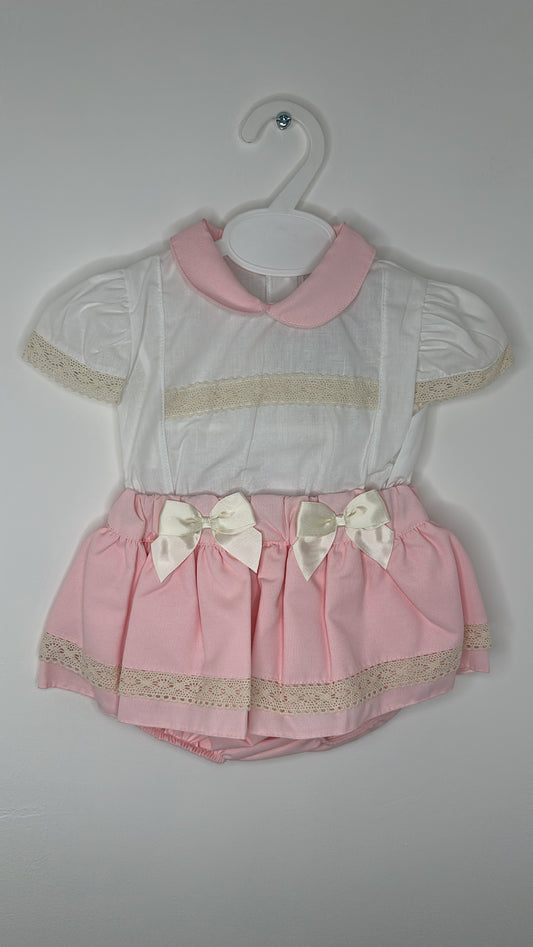 Pink Shirt & Bloomer Set