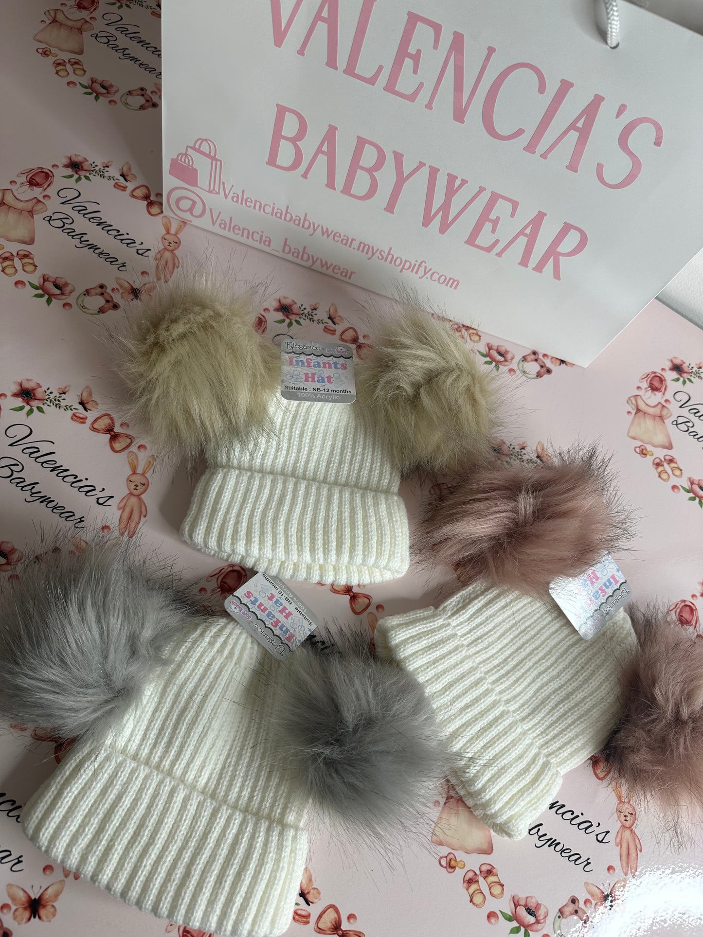 Fur Pom Pom Hat