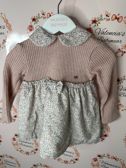 Stelle & Pupi Pink flower Dress with Headband