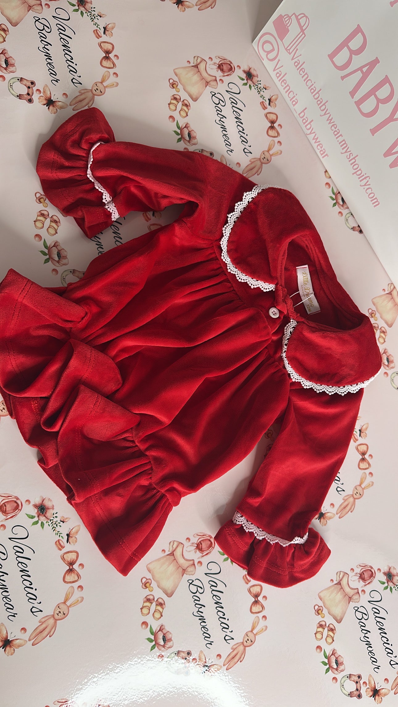 Christmas Velour Pyjama Dress