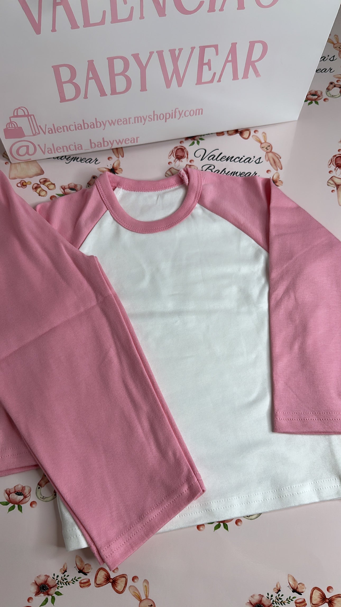 Pink & White Pyjama Set