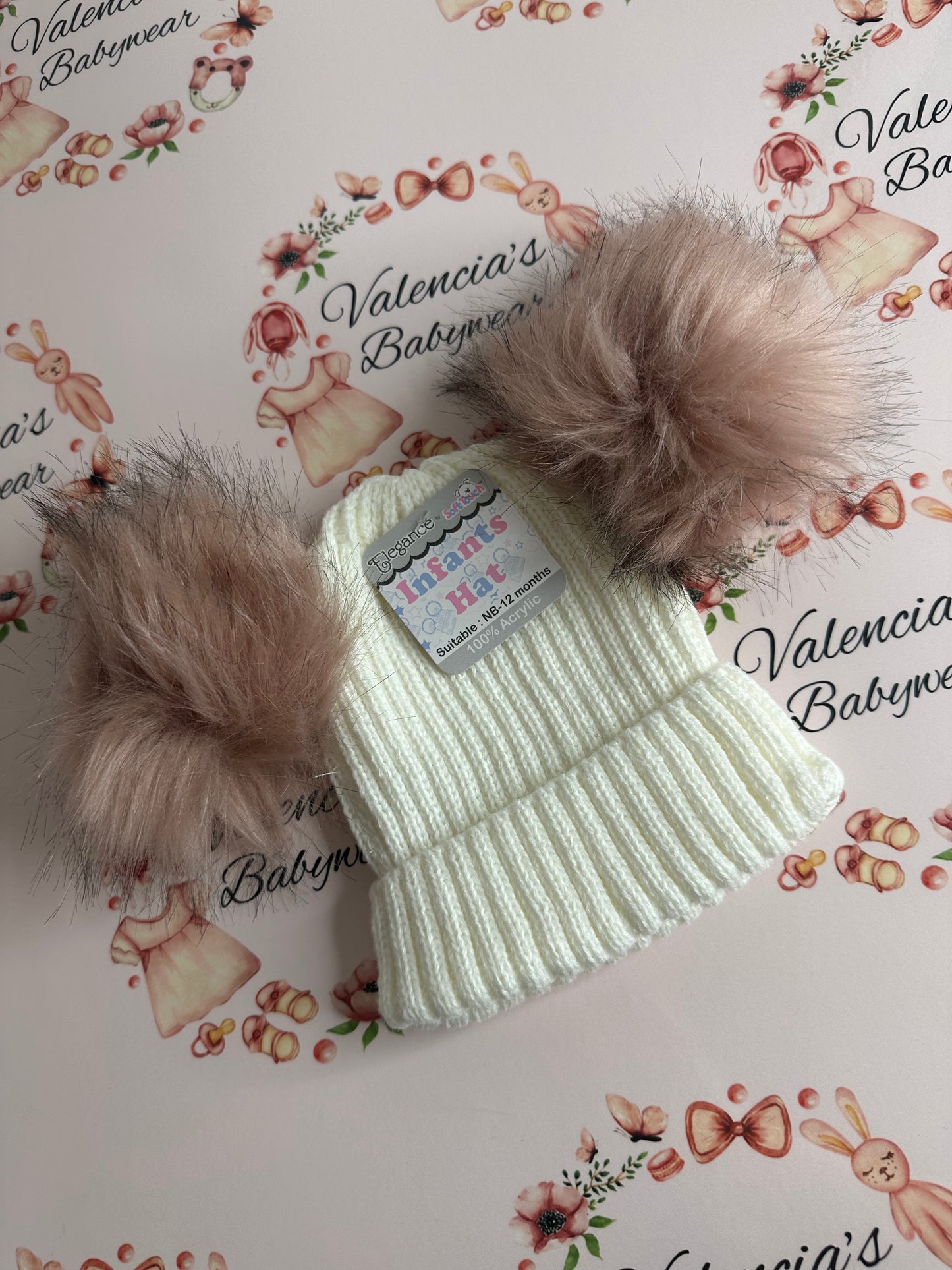Fur Pom Pom Hat