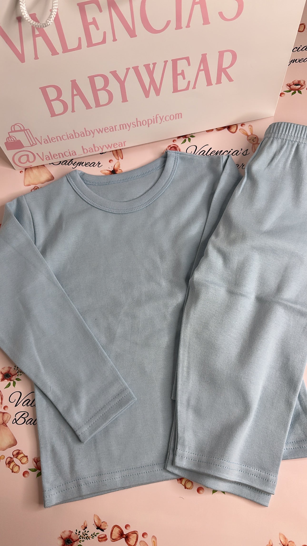 Solid Blue Pyjama Set