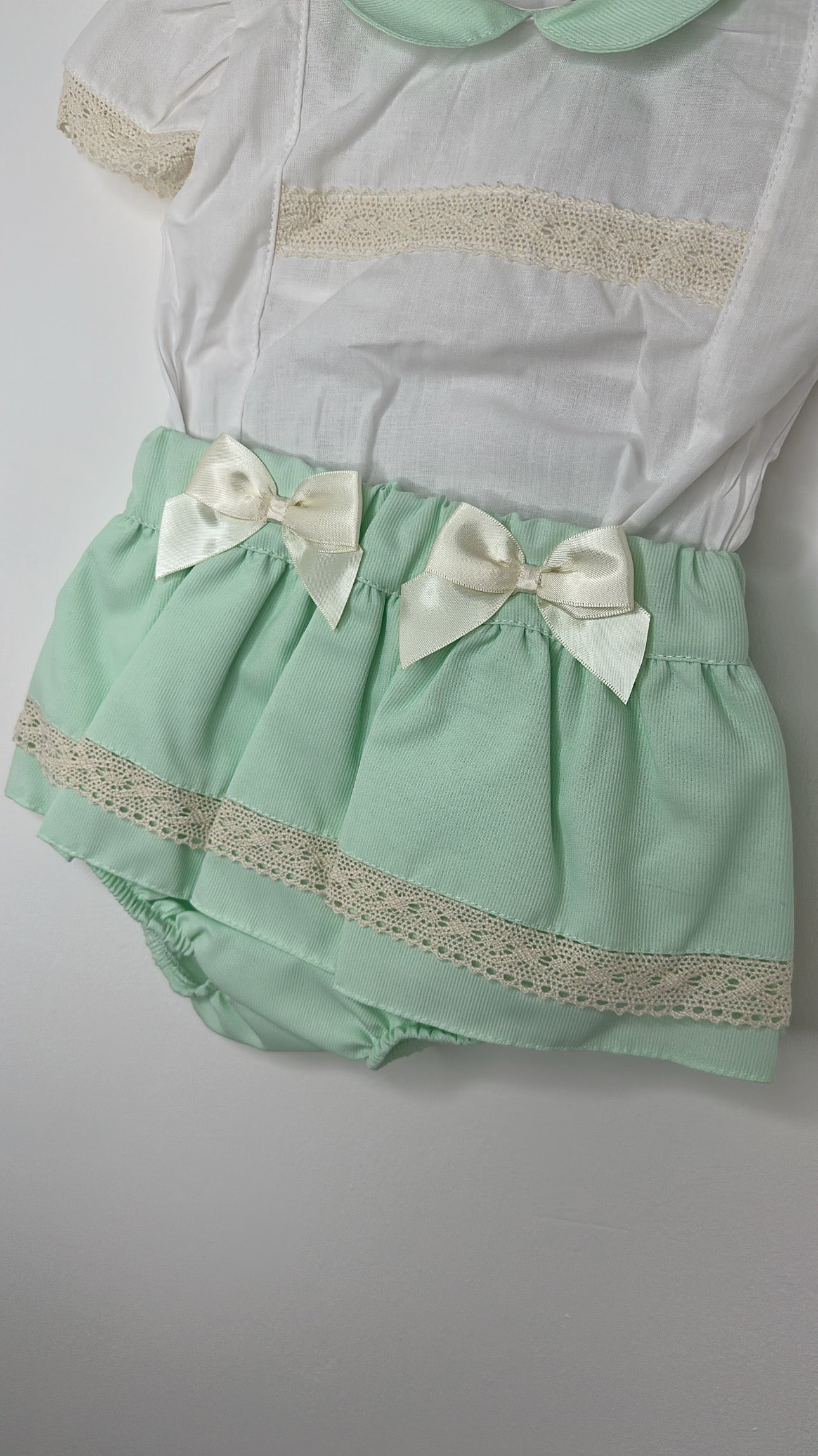 Mint Shirt & Bloomer Set
