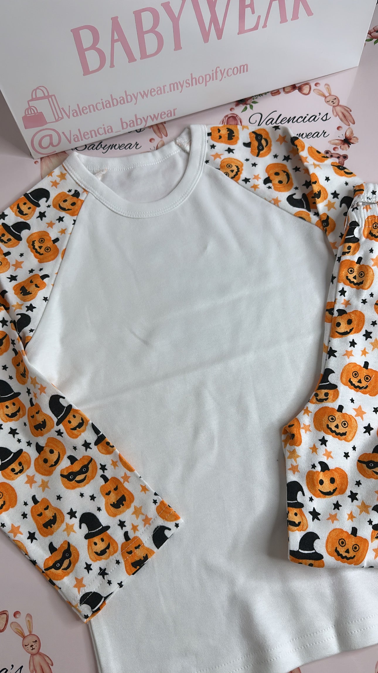 Halloween Pumpkin Print Pyjama Set