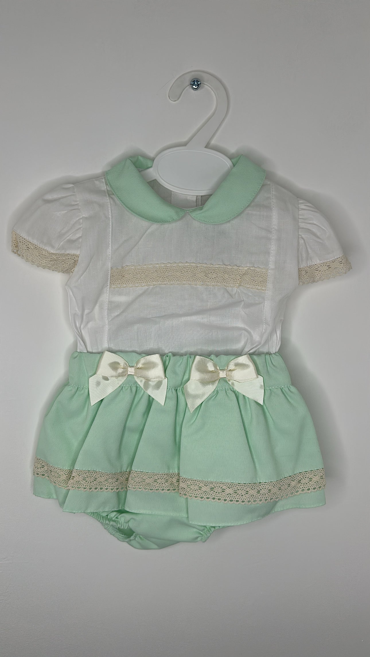 Mint Shirt & Bloomer Set
