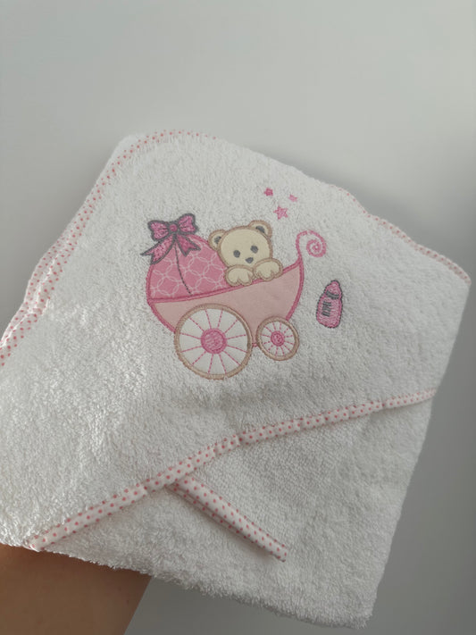 Baby Girl Hooded Towel