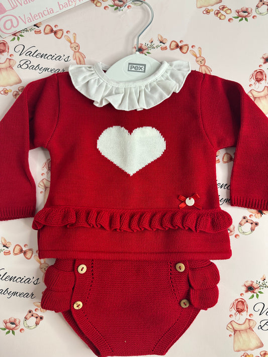 Knitted Love Heart Set