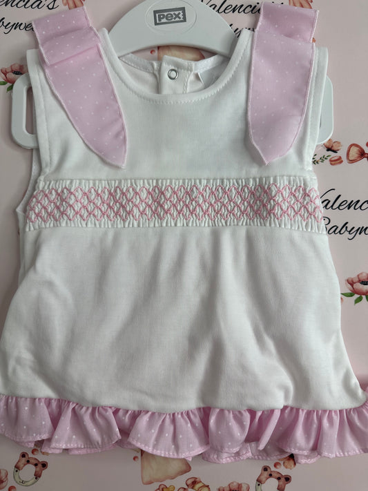 Polka Dot Smocked Set