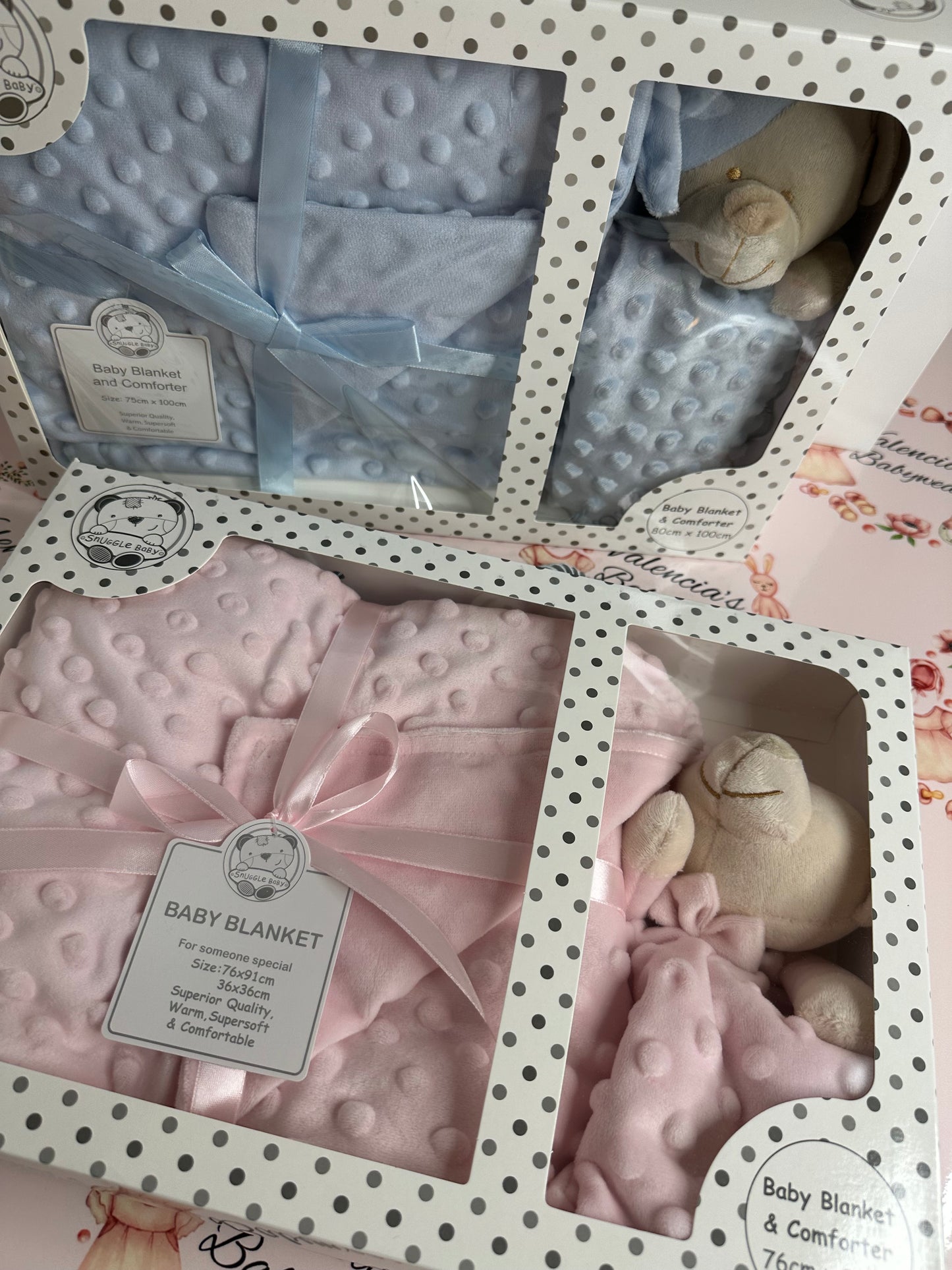 Pink Teddy & Comforter Gift Set
